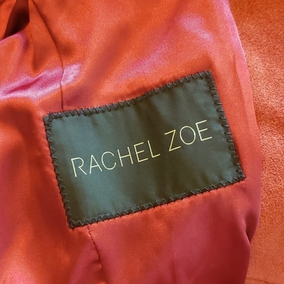 𝅺rachel  Zoe leather/suade jacket size 2 - Picture 7 of 14